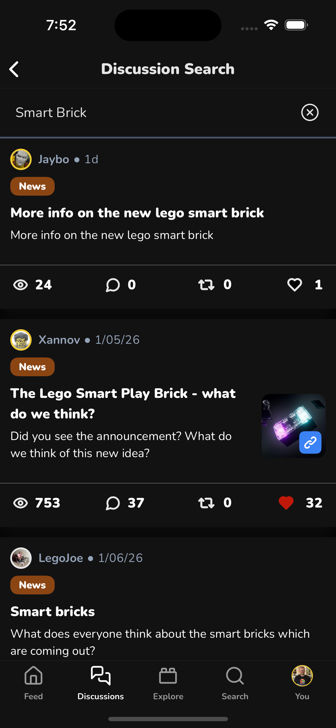 Discussion Search results for “Smart Brick”